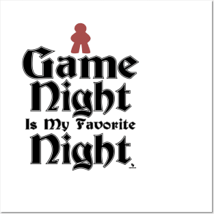 Game Night is My Favorite Fun Slogan Posters and Art